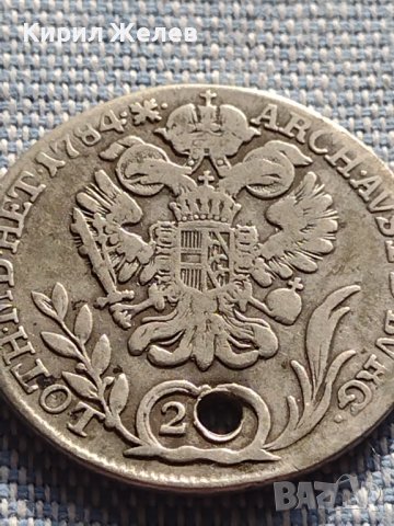 Сребърна монета 20 кройцера 1784г. Йозеф втори Будапеща Свещена Римска Империя 12226, снимка 10 - Нумизматика и бонистика - 42930660