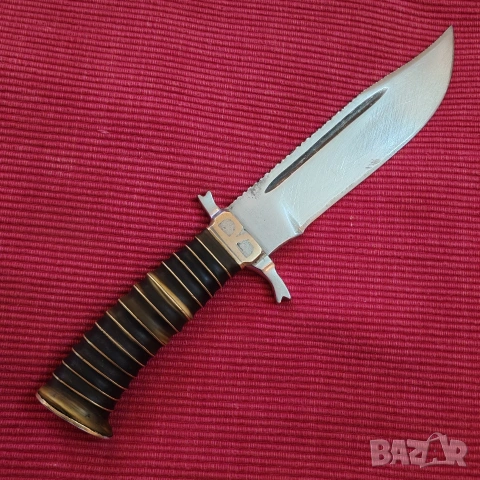 Ръчно изработен ловен нож, касапски. 