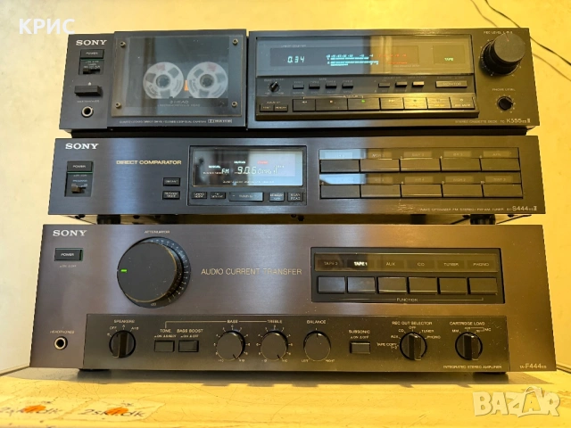 SONY ESPRIT SET DECK TC-K555ES II, TA-F-444ES II,ST-S444ES II, снимка 2 - Декове - 53601483