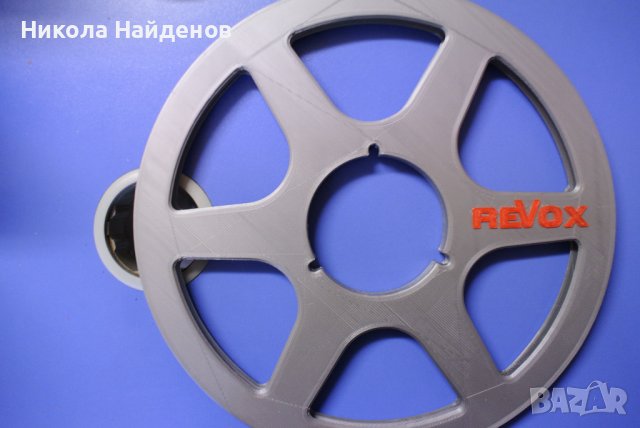 Магнетофонни ролки сребристи 26см., снимка 2 - Декове - 40338196