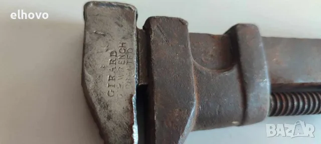 Стар гаечен ключ Girard Wrench, снимка 3 - Антикварни и старинни предмети - 47690310