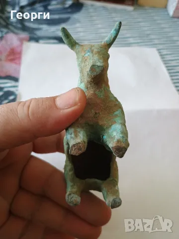 Красив бронзов бик, снимка 10 - Антикварни и старинни предмети - 50099797