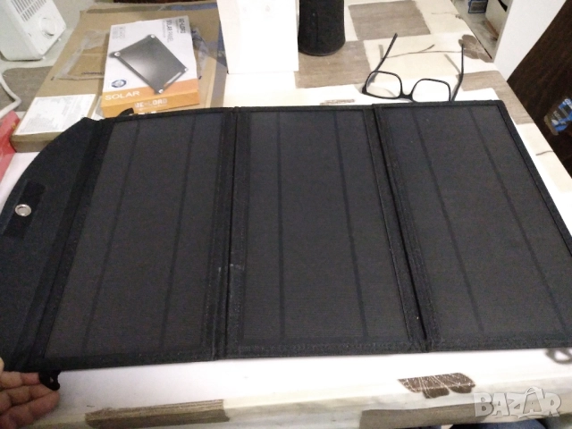 Сгъваем, соларен панел с USB 5V, 3A, 15W USB-A, USB-C, снимка 7 - Друга електроника - 52432927