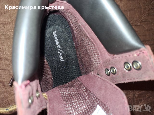 Продавам дамски боти timberland.Ботите са почти нови защото са обувани 2,3 пьти, снимка 5 - Дамски боти - 39300106
