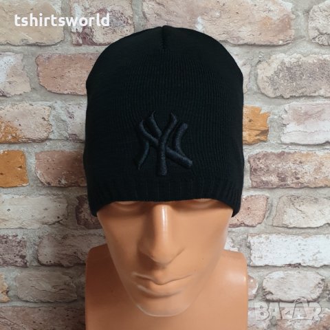 Нова зимна шапка New York (Ню Йорк) с черно лого, снимка 3 - Шапки - 43270882