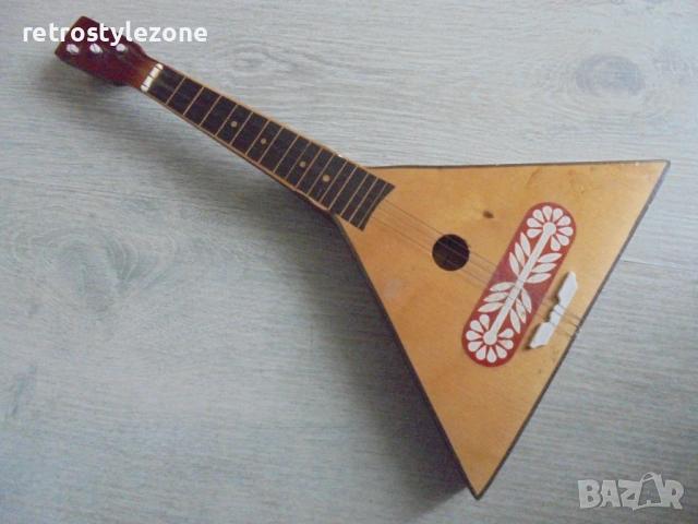 № 8454 Стара детска играчка – малка балалайка (ретро)  