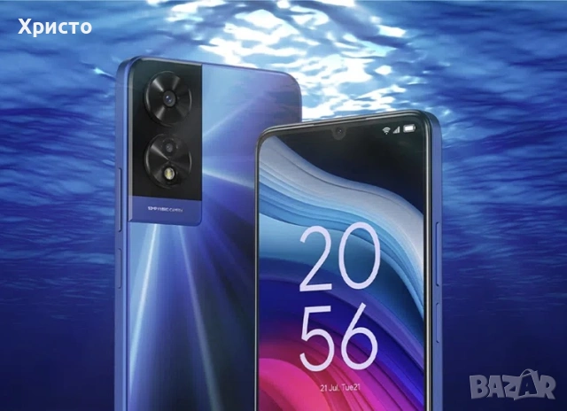 НОВ!!! TCL 505 16GB RAM + 512GB, Dual SIM,  6.75”,  Ocean Blue, снимка 3 - Други - 53432749