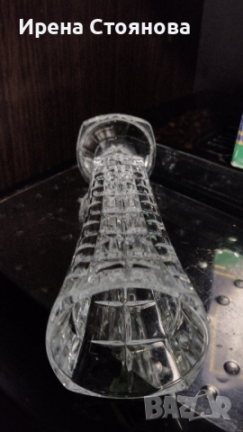 Кристална ваза d'Arques  France. Височина 17 см. , снимка 6 - Вази - 44852805
