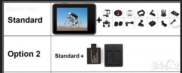 4K action camera Reedtock G9Pro - Sony IMX386, две батерии - EIS стабилизация, снимка 4 - Камери - 38555414