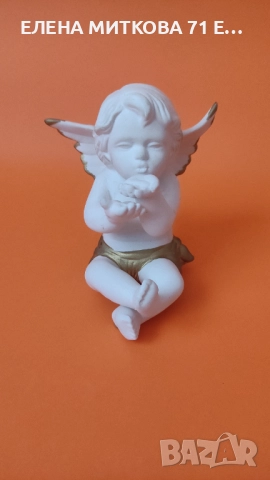 Две прекрасни порцеланови фигурки - херувимчета-доста масивни, снимка 2 - Статуетки - 52818530