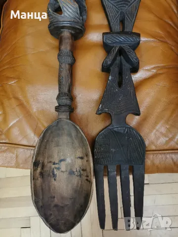 Дървени прибори Бауле, снимка 3 - Антикварни и старинни предмети - 47385736