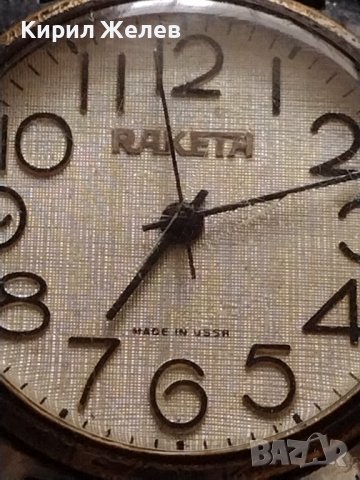 КЛАСИЧЕСКИ МОДЕЛ МЪЖКИ ЧАСОВНИК RAKETA MADE IN USSR УНИКАТ СТАР РЯДЪК 33247, снимка 3 - Мъжки - 38712653