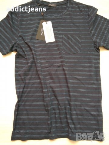 Мъжка тениска Selected размер L, снимка 2 - Тениски - 27965803