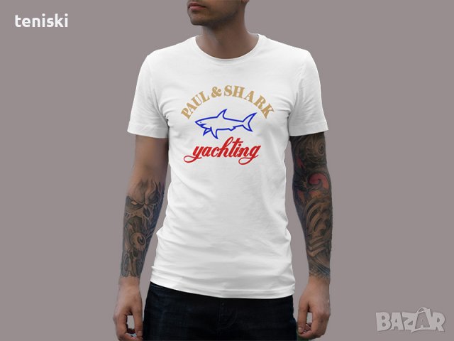 Тениски Paul & Shark принт. Размери и цветове, снимка 2 - Тениски - 40216767