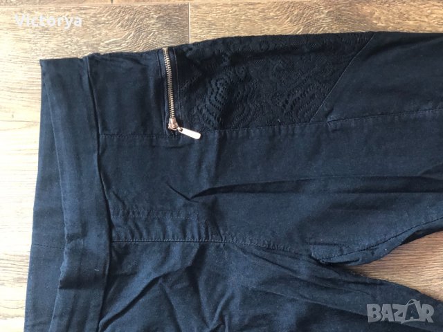 Черен панталон, снимка 2 - Панталони - 32756053
