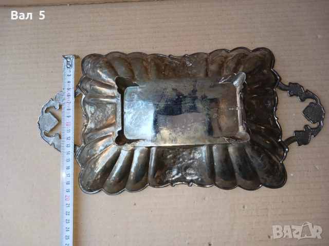 Стара красива метална фруктиера, снимка 5 - Антикварни и старинни предмети - 52133948