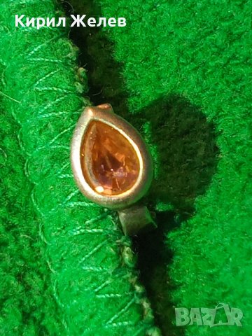 GOLDEN-YELLOW IMPERIAL TOPAZ Скъпоценна СРЕБЪРНА ОБЕЦА Сребро 925 с ЮВЕЛИРНО ФАСЕТИРАН ТОПАЗ 40217