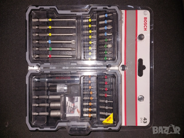 Комплект битове и накрайници,43 части, 2 607 017 164 BOSCH 