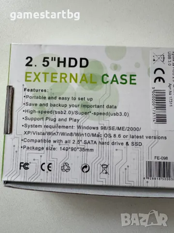 Външна кутия за HDD/SSD 2.5" ,USB3.0 - нова, снимка 2 - Външни хард дискове - 49477275