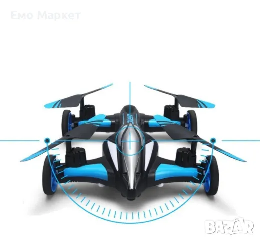 Jjrc Дрон- автомобил с летателен режим и дистанционно управление, снимка 13 - Дронове и аксесоари - 48984900