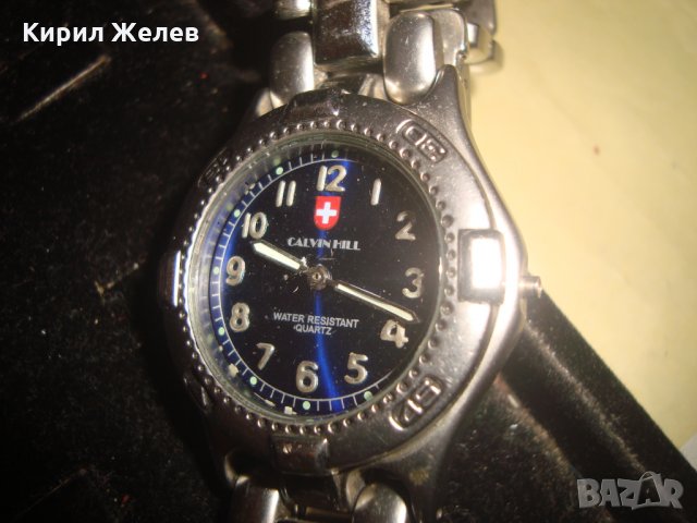 CALVIN HILL WATER RESITANT QUARTZ МАРКОВ МОДЕН ЧАСОВНИК КВАРЦ с ВЕРИЖКА НЕРЪЖДАЕМА СТОМАНА 65461, снимка 2 - Водоустойчиви - 32751362