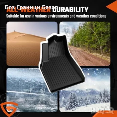 Нови Tesla Model Y 2021-2024 гумени стелки - водоустойчиви, издръжливи, снимка 5 - Аксесоари и консумативи - 49269114