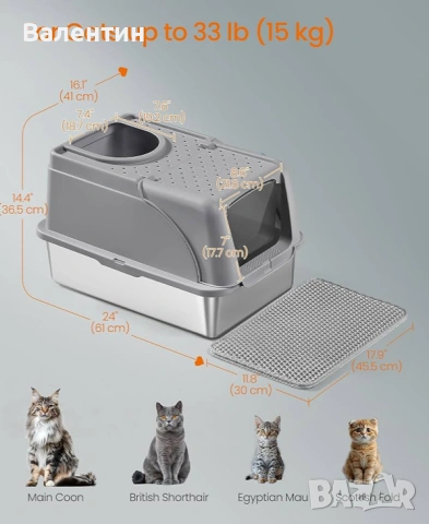 Котешка тоалетна FEANDREA, снимка 6 - За котки - 53287057