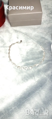 Сребърно колие сърце Priscilla+гривна сърце Love Annunziata+Сребърен пръстен сърце Ennio, снимка 5 - Гривни - 53053401