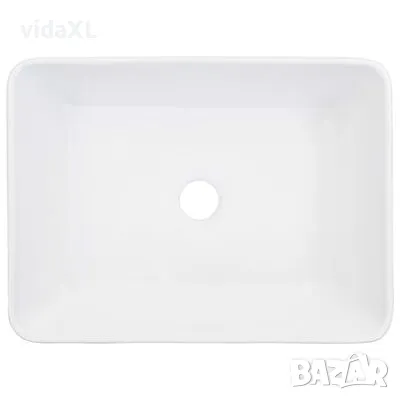 vidaXL Мивка, 40x30x13 см, керамична, бяла(SKU:143919), снимка 3 - Мивки - 49543880