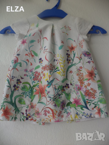 ZARA baby girl 9-12 месеца, снимка 2 - Бебешки рокли - 36508033