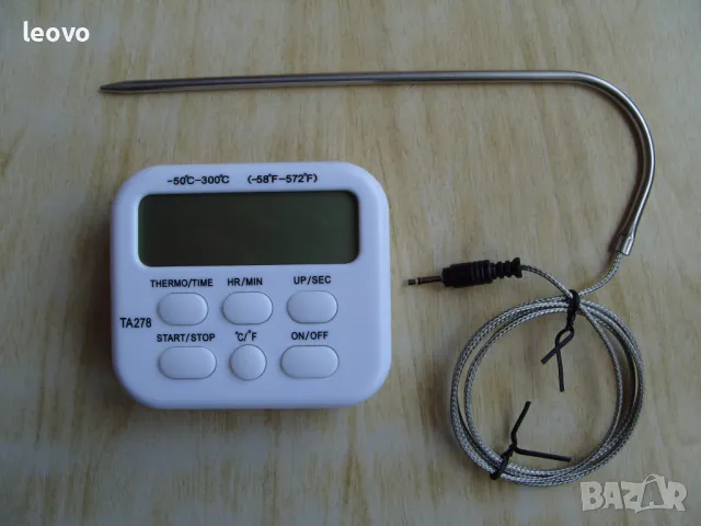 Готварски термометър TA278, с таймер и сонда.  Българско ръководство, снимка 4 - Аксесоари за кухня - 49755449