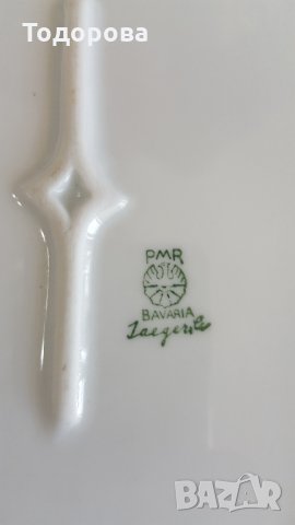 Големи порцеланови елипсовидни плата- Бавария, снимка 6 - Други ценни предмети - 33479341