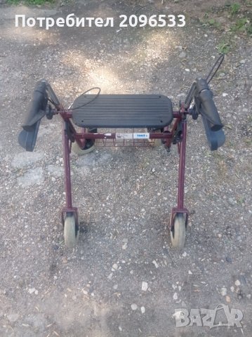 Червен ролатор, проходилка, снимка 2 - Ролатори - 37392258