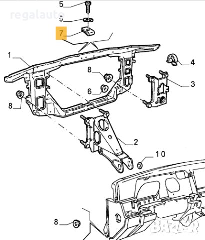 60507091,крепеж каросерия ALFA ROMEO 155,156,159,164,GTV, снимка 6 - Части - 43789579