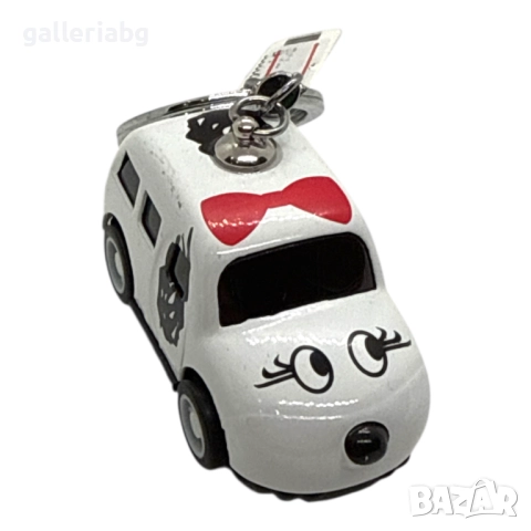 🚗🎀 Ключодържател Cute Car – Мини количка с панделка, снимка 2 - Други - 52098301