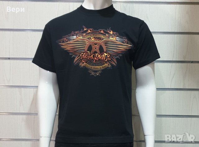 Нова мъжка тениска с дигитален печат на музикалната група AEROSMITH (Аеросмит), снимка 3 - Тениски - 27847464