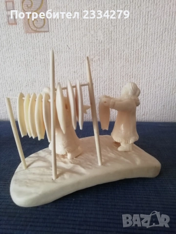 стари антични фигурални статуйки резба от кост. , снимка 5 - Антикварни и старинни предмети - 53483494