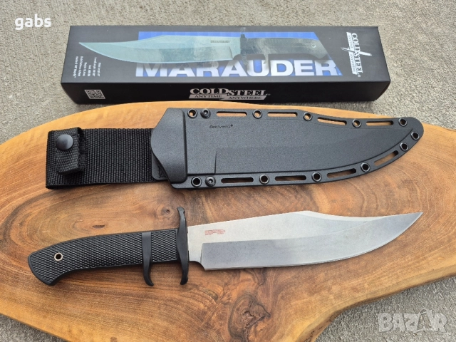 Боен нож COLD STEEL MARAUDER с тактическа кания Kray-Ex, снимка 5 - Ножове - 52008656