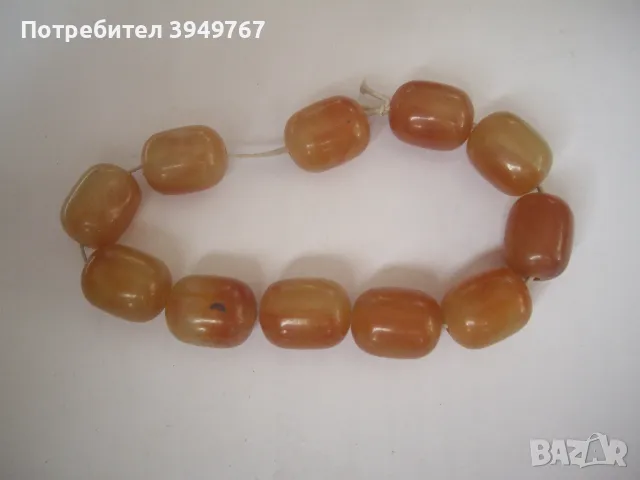 Стара кехлибарена гривна., снимка 2 - Колекции - 47393729