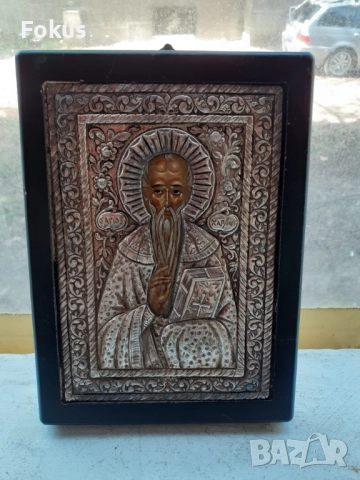 Голяма сребърна икона със сертификат 950, снимка 2 - Антикварни и старинни предмети - 51498276