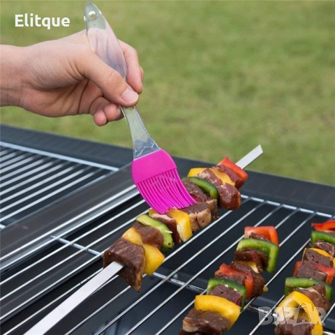 Готварски комплект 2в1 силиконова четка с шпатула, снимка 9 - Други - 52903208