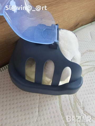 Плюшено куче с транспортна клетка и кокал, снимка 3 - Плюшени играчки - 53437527