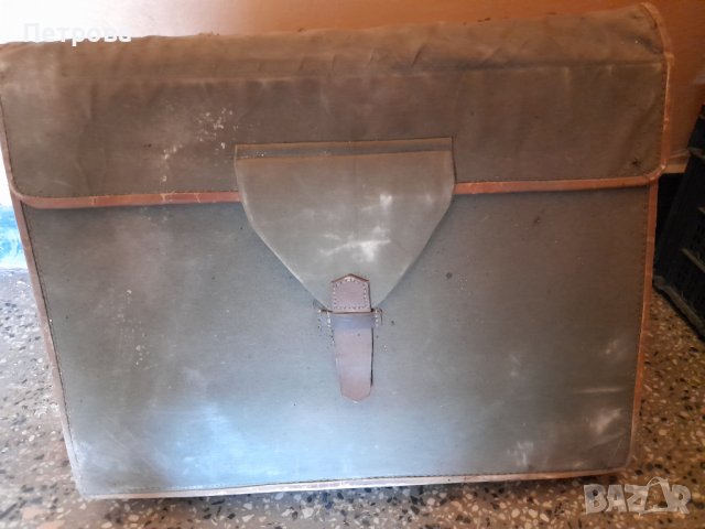 Брезентова военна чанта/папка за документи , снимка 1