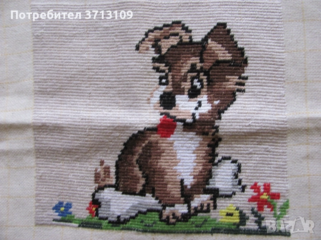 2 броя гоблени -ръчно бродитани, снимка 4 - Гоблени - 51512168