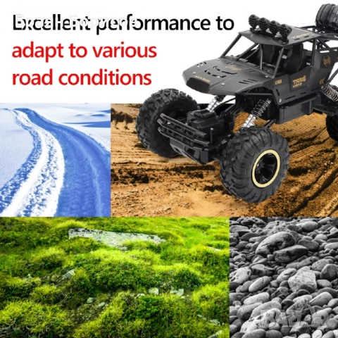 Голям офроуд джип с дистанционно управление, 4х4 TRX4., снимка 6 - Коли, камиони, мотори, писти - 52525443