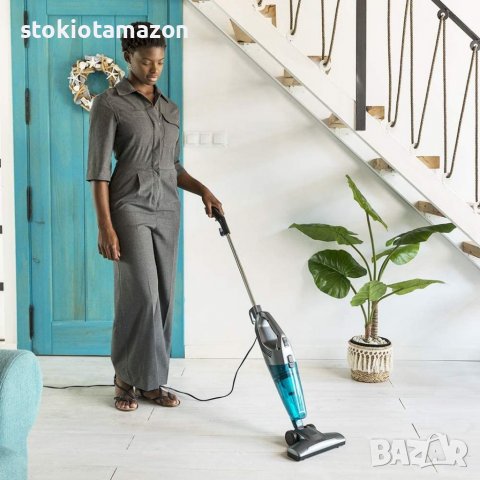 Вертикална прахосмукачка 2in1 Cecotec Conga PopStar 1500, 800W, С кабел, Резервоар 800 мл, Син/Сив , снимка 2 - Прахосмукачки - 38465314