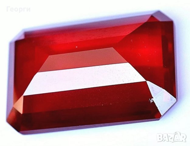 Голям естествен кърваво червен Рубин Сертифициран безупречен камък, снимка 7 - Колекции - 36876312