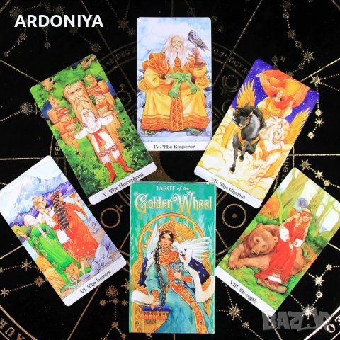 Tarot of Golden Wheel - карти Таро, снимка 10 - Други игри - 37369411