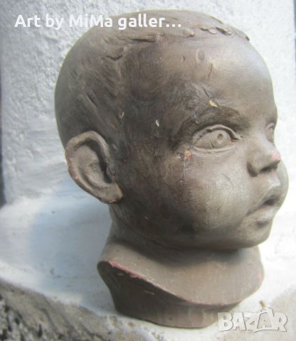 Бебе - реалистична глава автор скулптура фигура пластика бюст, снимка 4 - Статуетки - 43448238