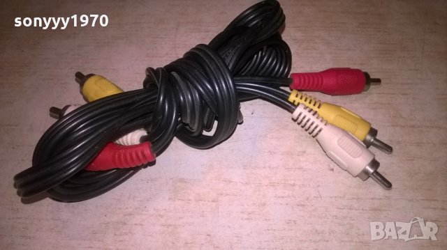 КАБЕЛ 1,5М АУДИО И ВИДЕО-3Х3 ЧИНЧА, снимка 2 - Други - 28005418